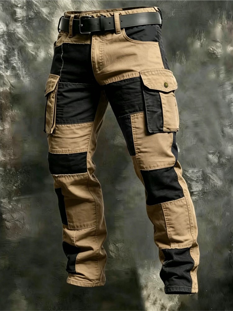 Outdoor Lighting Jersey - Cotton Men Cargo Pants Khaki Casual