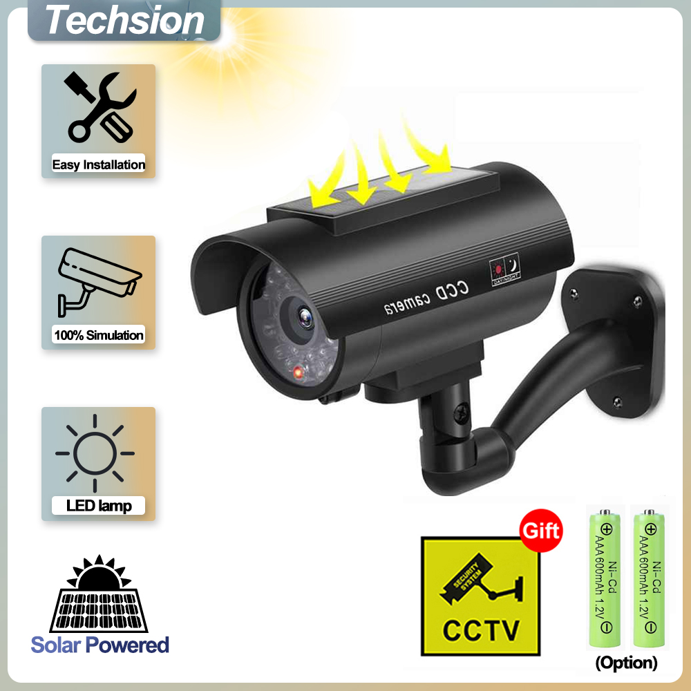 Outdoor Lighting Solar Panel - Solar Panel Dummy Surveillance Camera Outdoor