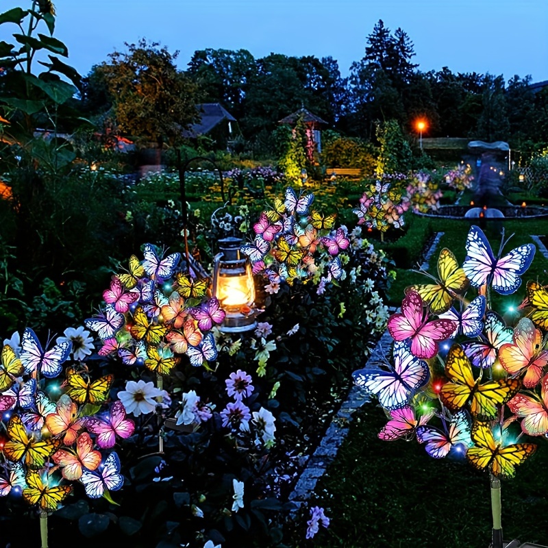 Outdoor Lighting Solar Panel - Solar LED Butterfly Garden Lights Waterproof