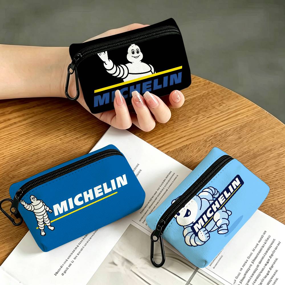 Outdoor Lighting Logo - M-Michelins Logo Oxford Coin Wallet Detachable