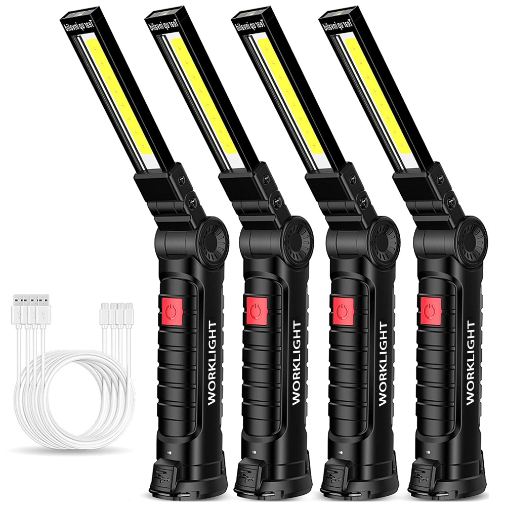 Outdoor Lighting Types - Portable Fold LED Flashlight Strong Magnet