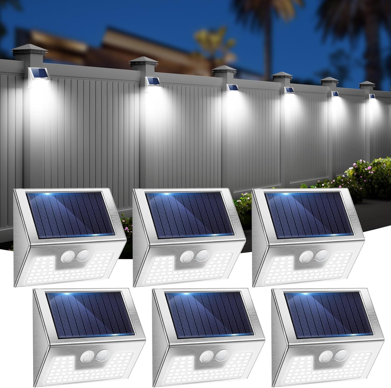 Outdoor Lighting And Landscape - Solar Powered Wall Mounted Light, 2/4/6