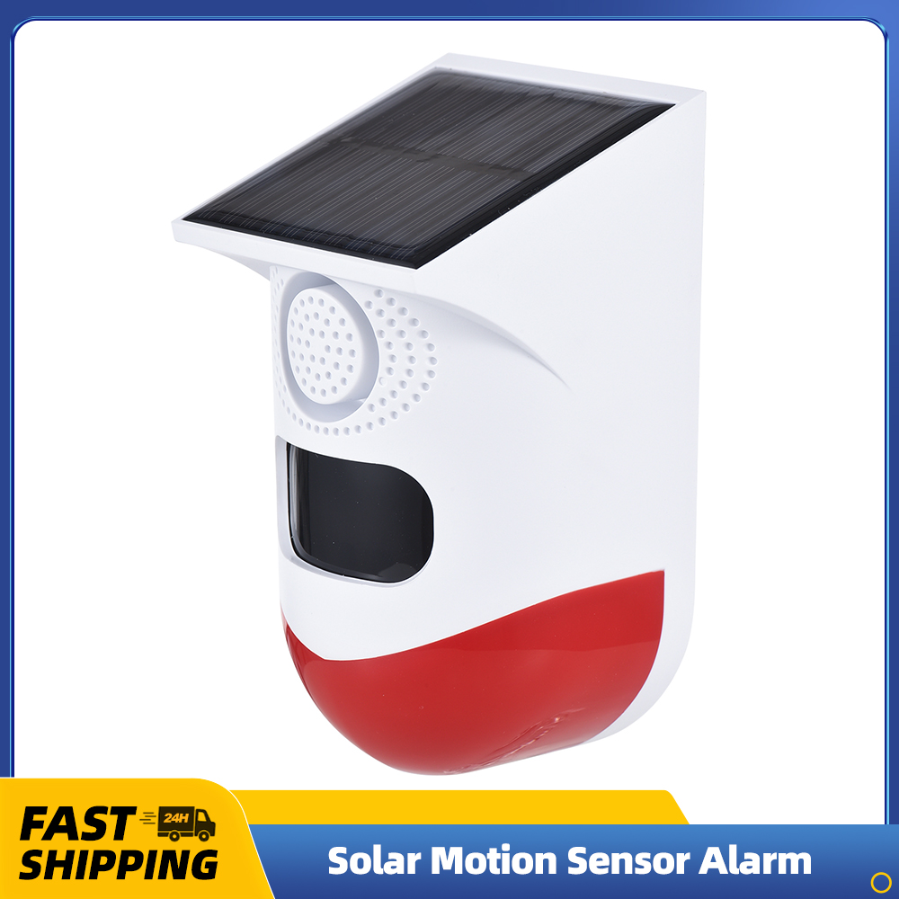 Outdoor Lighting Solar Panel - Solar Motion Sensor Alarm Outdoor 120dB