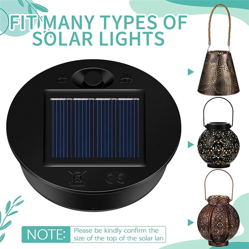 Outdoor Lighting Solar Panel - 12 Pack Replacement Solar Light Parts