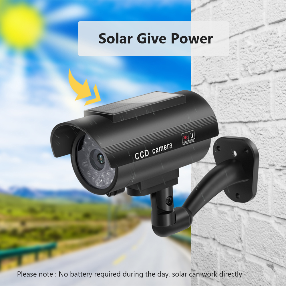 Solar Panel Dummy Surveillance - đánh giá và giá Outdoor Lighting Solar Panel