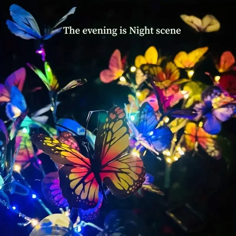 Solar LED Butterfly Garden Lig - đánh giá và giá Outdoor Lighting Solar Panel
