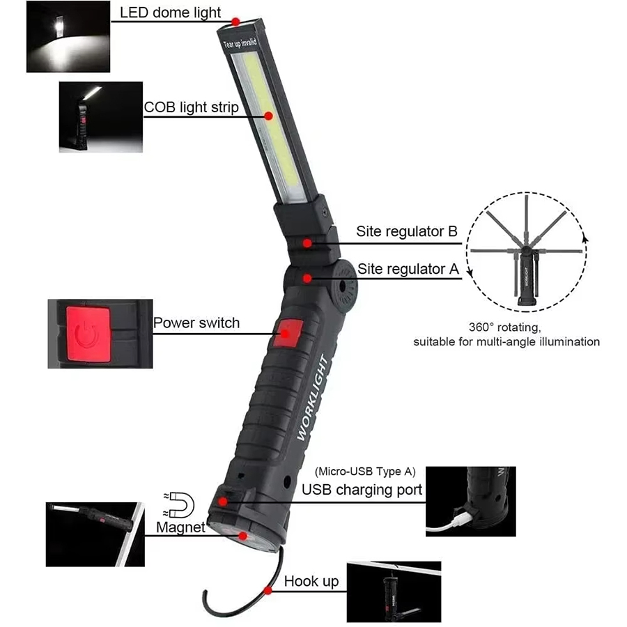 Portable LED Flashlight with M - đánh giá và giá Outdoor Lighting Types