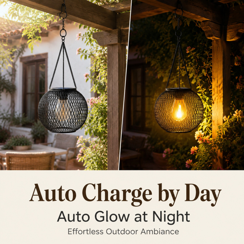 Solar Powered LED Hanging Floo - đánh giá và giá Outdoor Lighting And Landscape