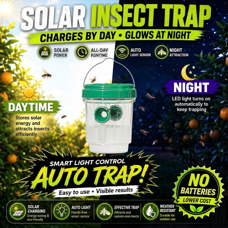 Solar Powered Fruit Fly Traps  - đánh giá và giá Outdoor Lighting Solar Panel