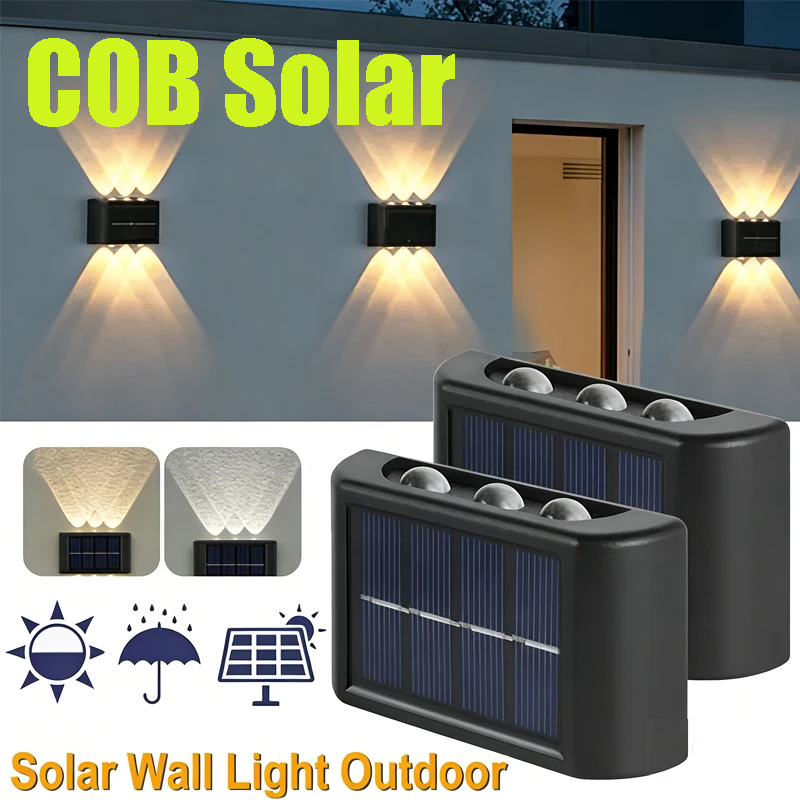 COB Solar Wall Lamp Outdoor Wa - đánh giá và giá Outdoor Lighting And Landscape