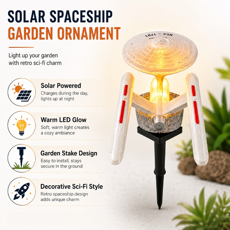 Star Trek USS Enterprise Solar - đánh giá và giá Outdoor Lighting Solar Panel
