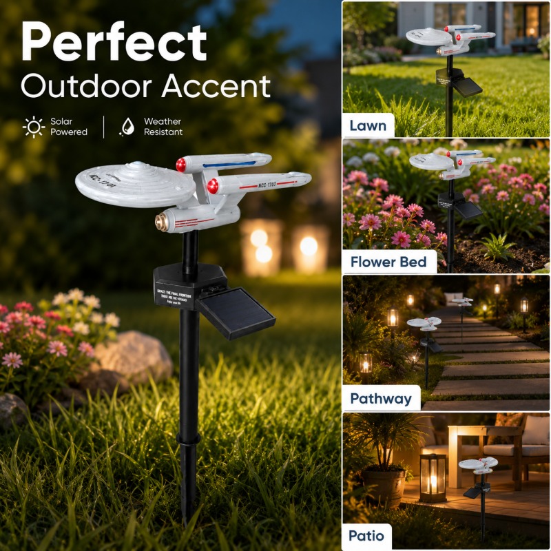 Star Trek USS Enterprise Solar - đánh giá và giá Outdoor Lighting Solar Panel