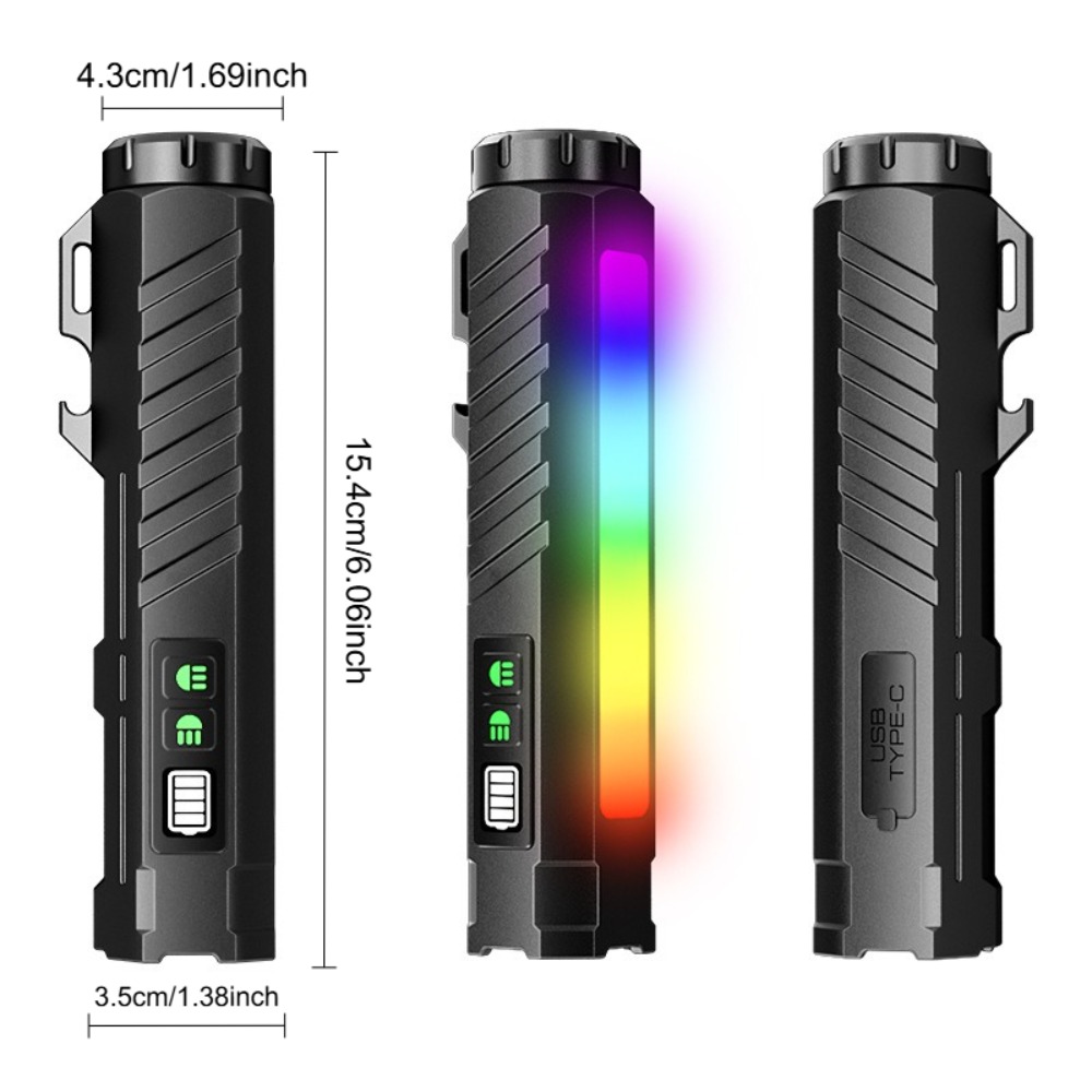 Tactical Flashlight Type-c Rec - đánh giá và giá Outdoor Lighting Types