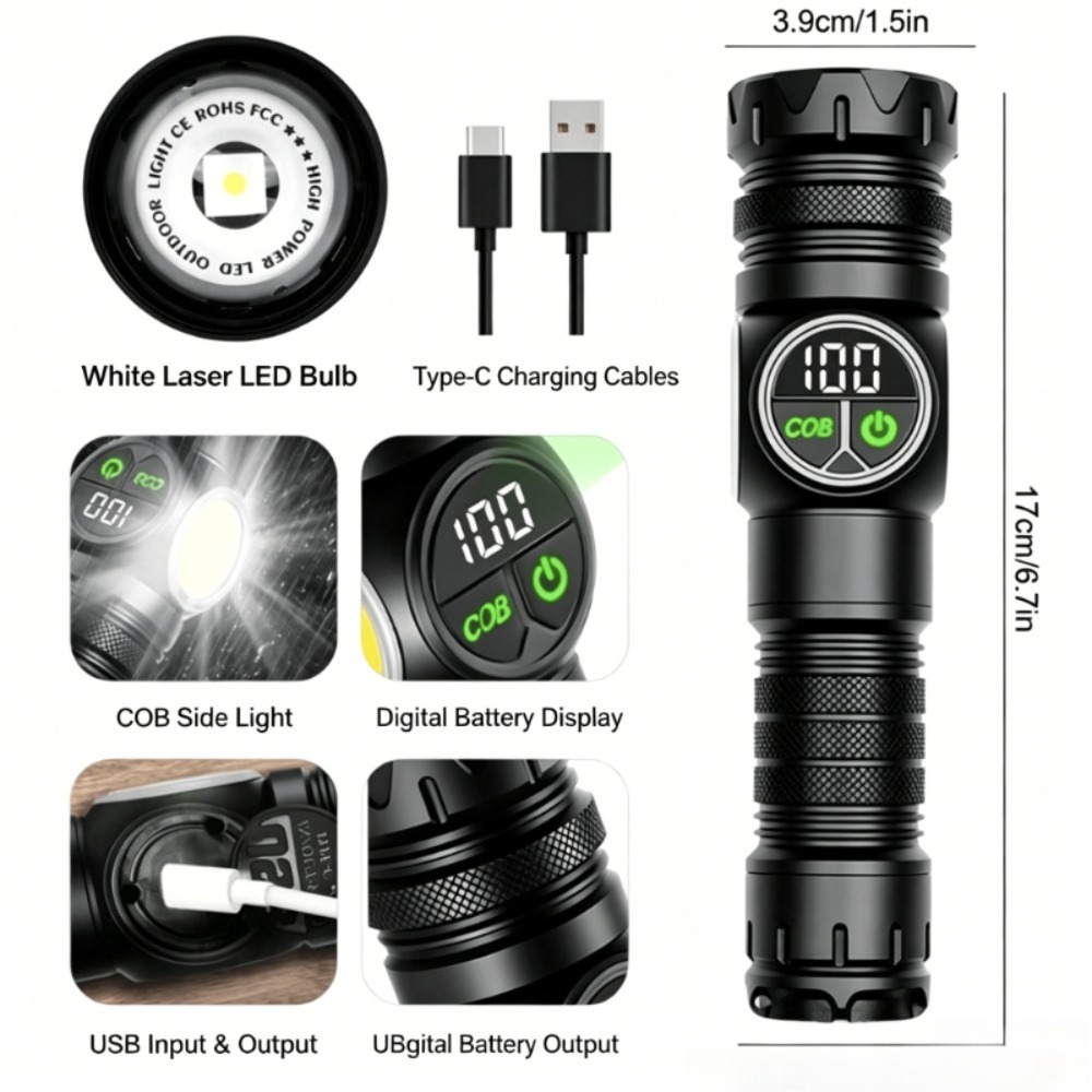 White Light LED Flashlight Typ - đánh giá và giá Outdoor Lighting Types