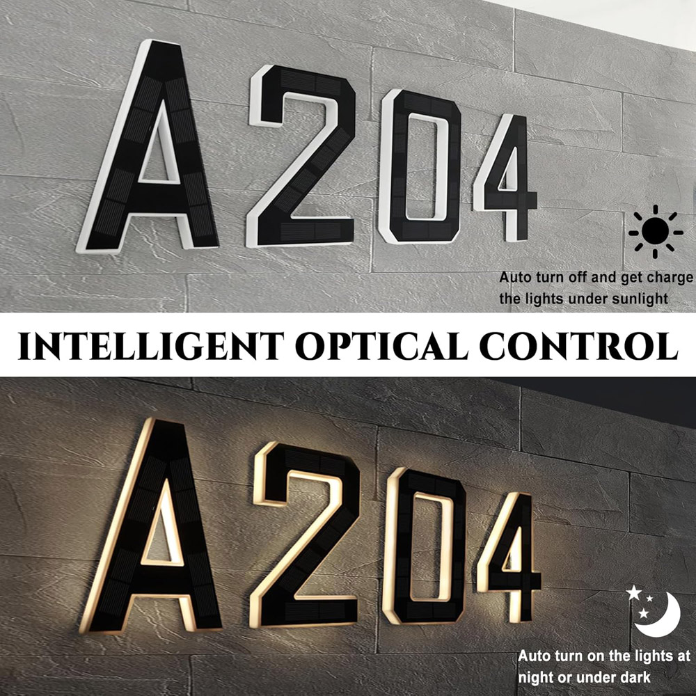 12cm Solar Outdoor House Numbe - đánh giá và giá Outdoor Lighting Solar Panel