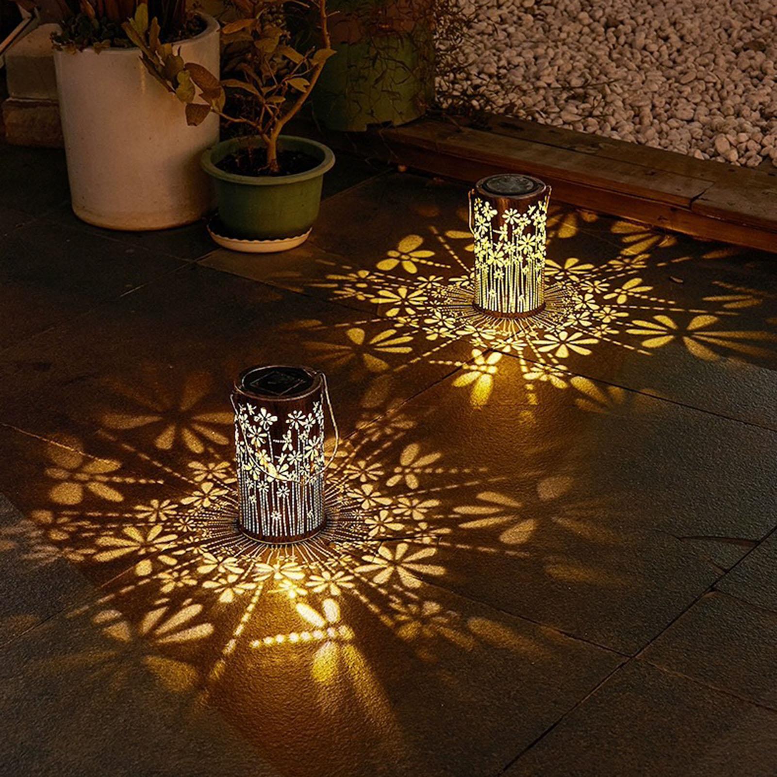 Solar Lanterns Colorful Metal  - đánh giá và giá Outdoor Lighting And Landscape