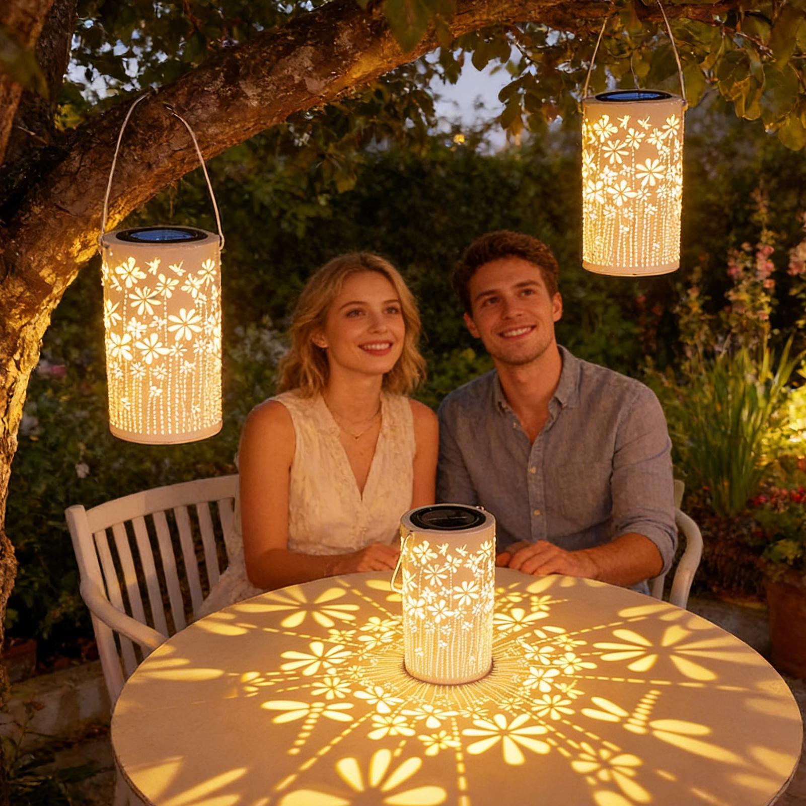Solar Lanterns Colorful Metal  - đánh giá và giá Outdoor Lighting And Landscape