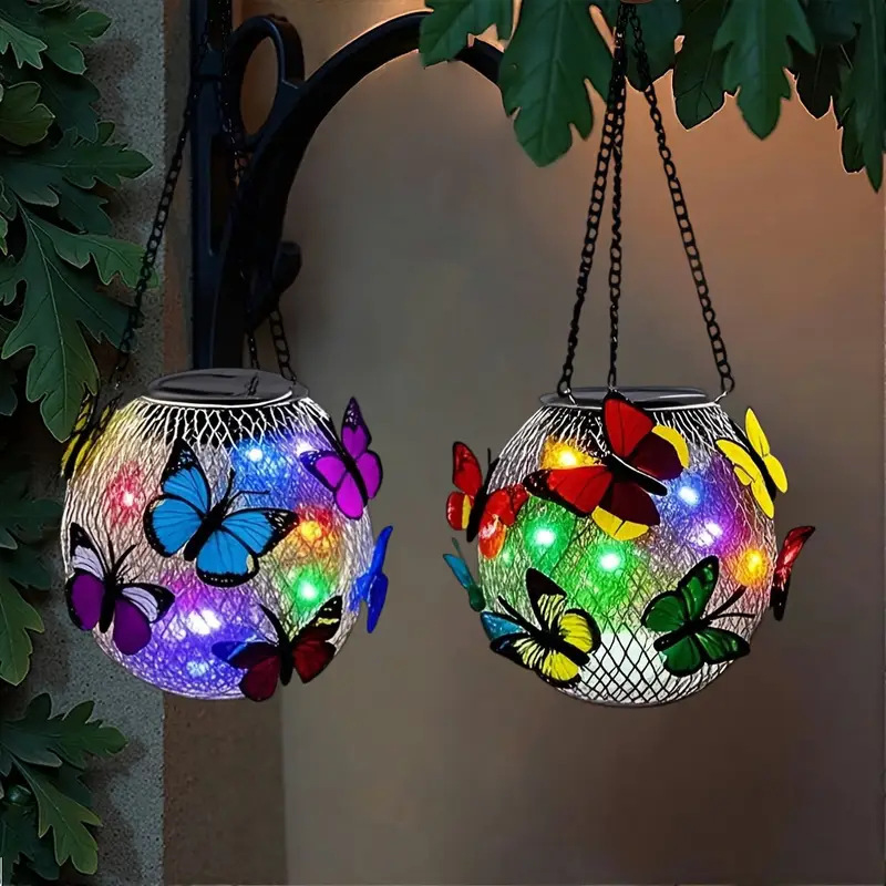 Solar butterfly hanging light  - đánh giá và giá Outdoor Lighting And Landscape