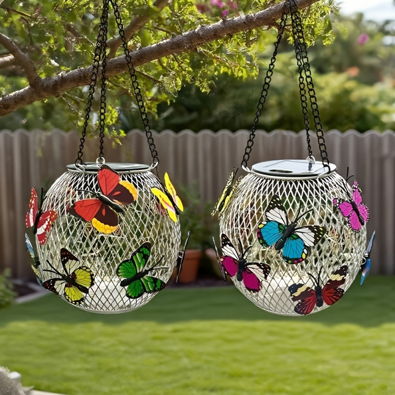 Solar butterfly hanging light  - đánh giá và giá Outdoor Lighting And Landscape