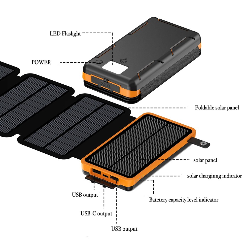 Portable Solar Power Bank,5000 - đánh giá và giá Outdoor Lighting Solar Panel