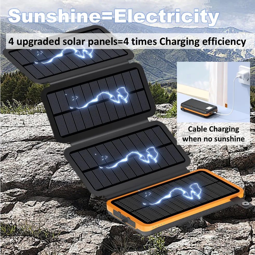 Portable Solar Power Bank,5000 - đánh giá và giá Outdoor Lighting Solar Panel