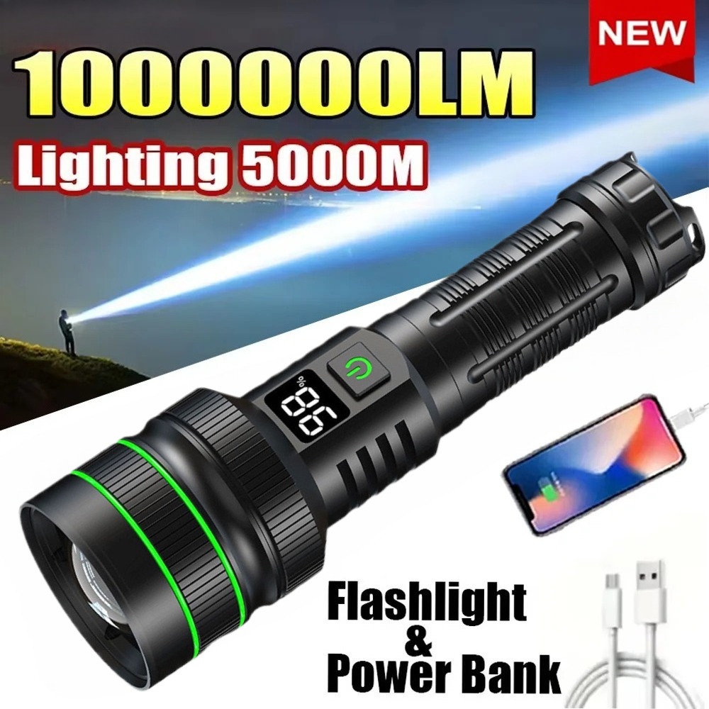 Powerful LED Flashlight Zoomab - đánh giá và giá Outdoor Lighting Types