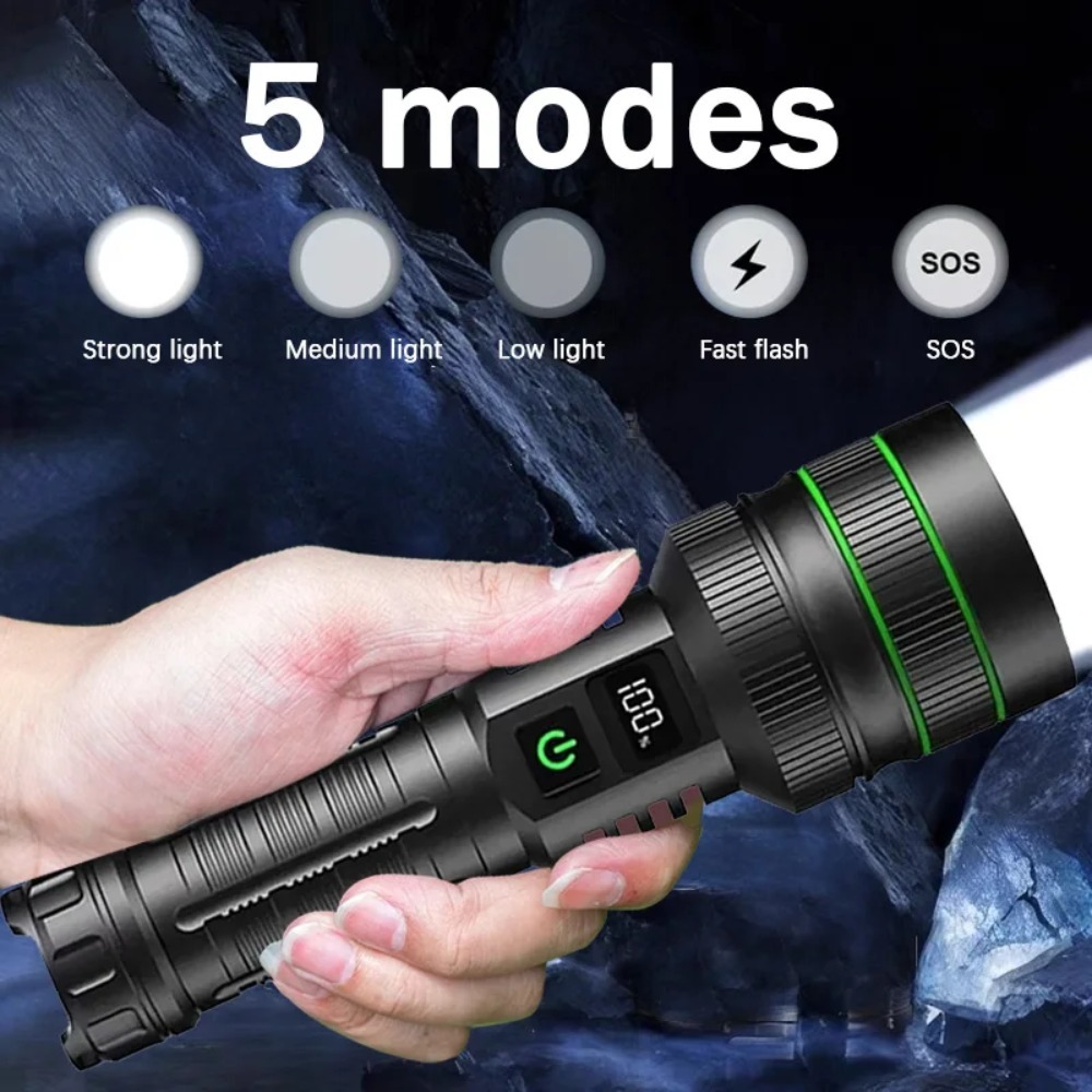 Powerful LED Flashlight Zoomab - đánh giá và giá Outdoor Lighting Types