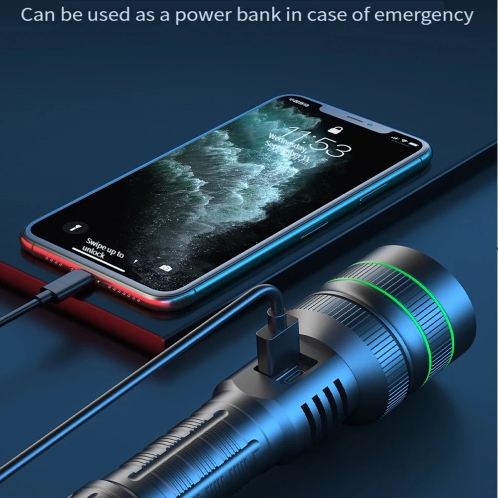 Powerful LED Flashlight Zoomab - đánh giá và giá Outdoor Lighting Types